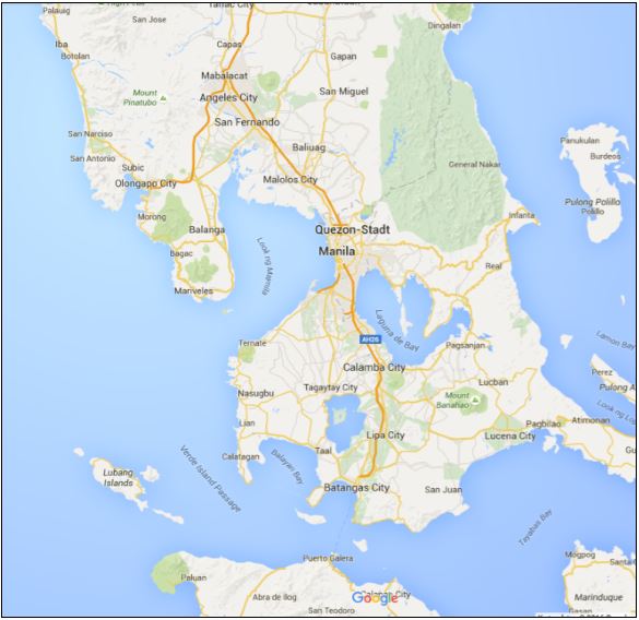  Karte Philippinen mit Lubang 